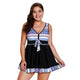 Plus Size Swimwear Large Sizes two piece Swimdress
