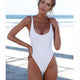 Sexy One Piece Swimsuit Solid Backless Bathing Suit