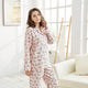 100% Cotton Long Sleeve Flannel Print Loungewear