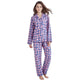 100% Cotton Long Sleeve Flannel Print Loungewear