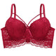 Ultra Thin Lace Fly Bra Female Brassiere Lingerie Plus Size C D Cup Push Up Seamless Comfortable Full Coverage Unlined Bra 2019