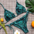 Vintage Backless Women Serpentine Print Bikini Push-Up