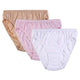3 Pack Comfort Soft Cotton Plus Size Underwear High-Cut Brief Panty