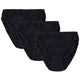 3 Pack Comfort Soft Cotton Plus Size Underwear High-Cut Brief Panty