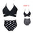 High Waist Bikini Set Ruffles 2 Pieces Swimwear For Mother and Daughter