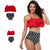 High Waist Bikini Set Ruffles 2 Pieces Swimwear