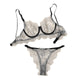 Women Lingerie Corset Lace Underwire Racy Muslin Sleepwear Underwear Tops and Briefs Fashion Sous Vetement Femme Sexy Ensemble