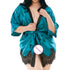 Silk Kimono Babydoll Lace Lingerie Bath Robe