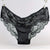 Women Sexy Seamless Briefs,Ultra-Thin Transparent  Flower Embroidered Patterned Plus Size Underwear Cotton Lace Panties #026