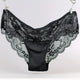 Women Sexy Seamless Briefs,Ultra-Thin Transparent  Flower Embroidered Patterned Plus Size Underwear Cotton Lace Panties #026