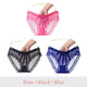 Women Sexy transparent Briefs Low-Rise Mesh Lace Briefs Lingerie Plus size Panties Ladies Underwear Multipack Panties 3 pcs