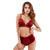 Women Seamless Bras High Waist Briefs Lingerie Set