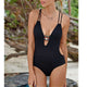 High Cut One Piece Backless Swimsuit