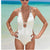 High Cut One Piece Backless Swimsuit