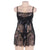 Black lace Lingerie Plus Size 5XL 6XL Babydoll Transparent
