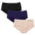 Women's 3 Pack Low Rise Brief Seamless Panties Soft Hipster Panty Underwear