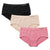 Women's 3 Pack Low Rise Brief Seamless Panties Soft Hipster Panty Underwear