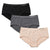 Women's 3 Pack Low Rise Brief Seamless Panties Soft Hipster Panty Underwear