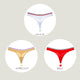 Women's Cotton G-String Thong Panties String Underwear 3Pcs/lot