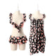 Women's Floral Swimdress Printed Swimskirt Patchwork