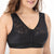 Front Buckle Sports Bras Breathable Solid Color Floral Lace