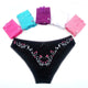 Women's Panties Cotton Female Underwear Sexy Lace Bikini Briefs Plus Size Lingerie Striped Print Intimates 5 Pcs/set FUNCILAC