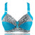 Women's Plus Size Bra Leopard Print Wire Free Bras Push Up Ajusted Brassiere Thin Cup Underwear 44 46