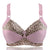 Women's Plus Size Bra Leopard Print Wire Free Bras Push Up Ajusted Brassiere Thin Cup Underwear 44 46