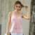 Sleeveless Back Drawstring Tie Up Active Workout Sport