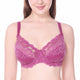 Underwired Full Coverage No Padding Floral Lace Plus Size Bra