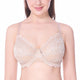 Underwired Full Coverage No Padding Floral Lace Plus Size Bra