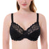 Underwired Full Coverage No Padding Floral Lace Plus Size Bra