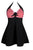 Womens Sexy Halter Floral Print Swimwear Tankini Swimdress