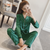 Womens Silk Satin Pajamas Pyjamas Set Long