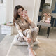 Womens Silk Satin Pajamas Pyjamas Set Long