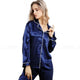 Womens Silk Satin Pajamas Set Loungewear