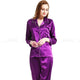 Womens Silk Satin Pajamas Set Loungewear