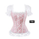Top Sexy Bride Lace Up Party Corselet Club Bodysuits Steampunk Plus Size Bustiers