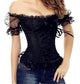 Top Sexy Bride Lace Up Party Corselet Club Bodysuits Steampunk Plus Size Bustiers