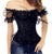 Top Sexy Bride Lace Up Party Corselet Club Bodysuits Steampunk Plus Size Bustiers