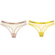 Wrap Design Sexy Ladies Cotton Mesh Transparent Panties Thongs String lingerie Fashion Low-Rise Women Underwear Briefs 1/2pcs