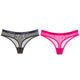 Wrap Design Sexy Ladies Cotton Mesh Transparent Panties Thongs String lingerie Fashion Low-Rise Women Underwear Briefs 1/2pcs