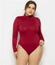 Large Size Women Long Sleeve Solid Sexy Slim Bottoming Bodysuits