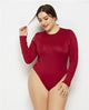 Large Size Women Long Sleeve Solid Sexy Slim Bottoming Bodysuits
