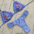 Embroidery Floral Print Bikini Suits Woman New Swimwear