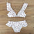 Women Swimsuit Ruffle Shoulder Bikini Set