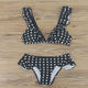 Women Swimsuit Ruffle Shoulder Bikini Set