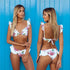 Women Swimsuit Ruffle Shoulder Bikini Set