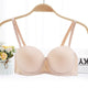 Solid Push Up Women's Underwear Invisible Bra 1/2 Half Cup