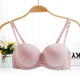 Solid Push Up Women's Underwear Invisible Bra 1/2 Half Cup